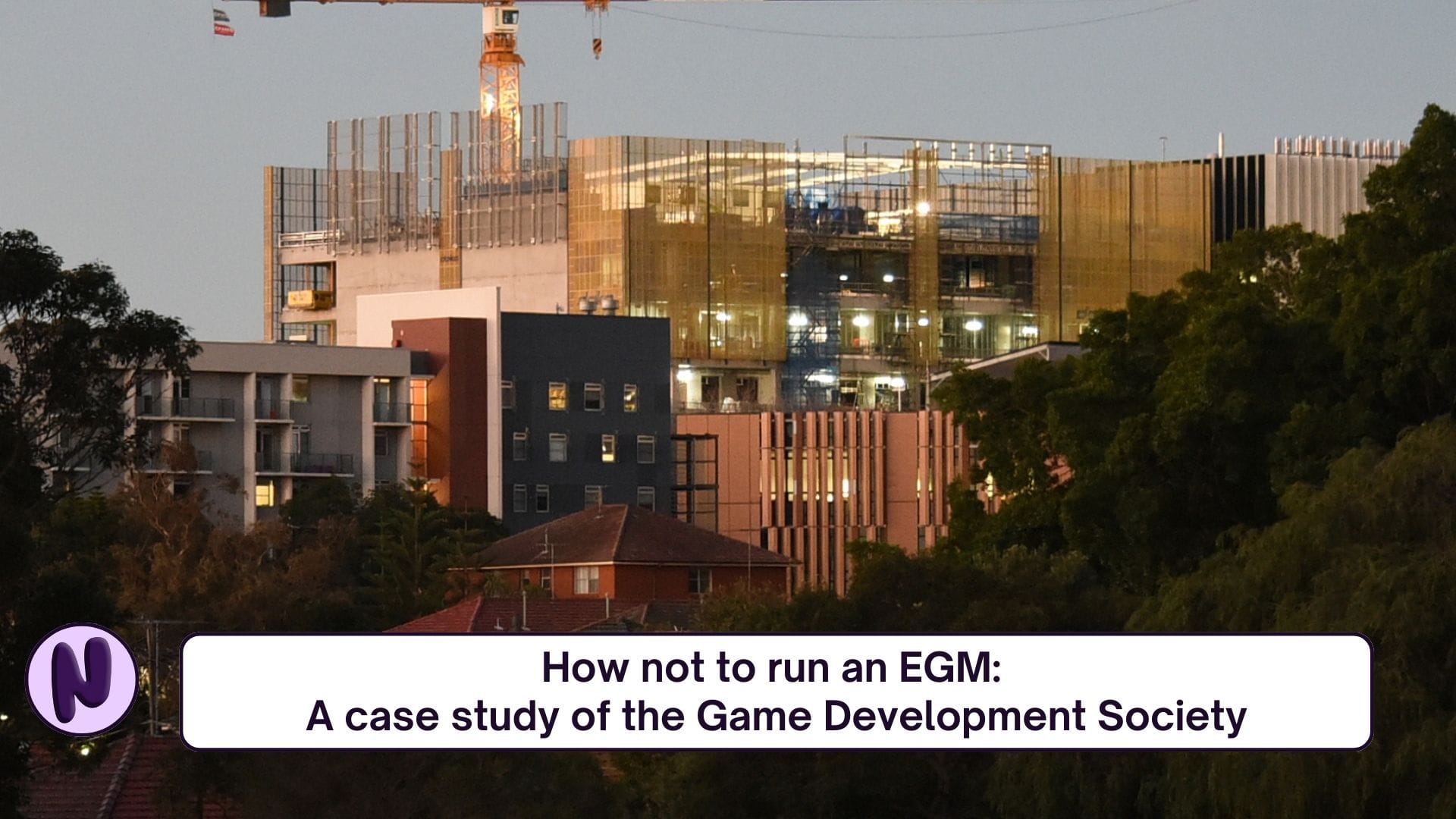 How not to run an EGM: A case study of the Game Development Society